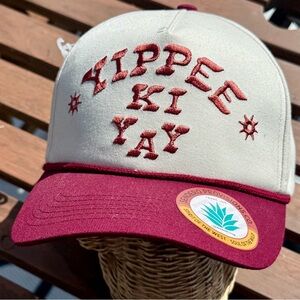 Sendero Provisions, the Yippee Ki Yay Cream & Maroon SnapBack